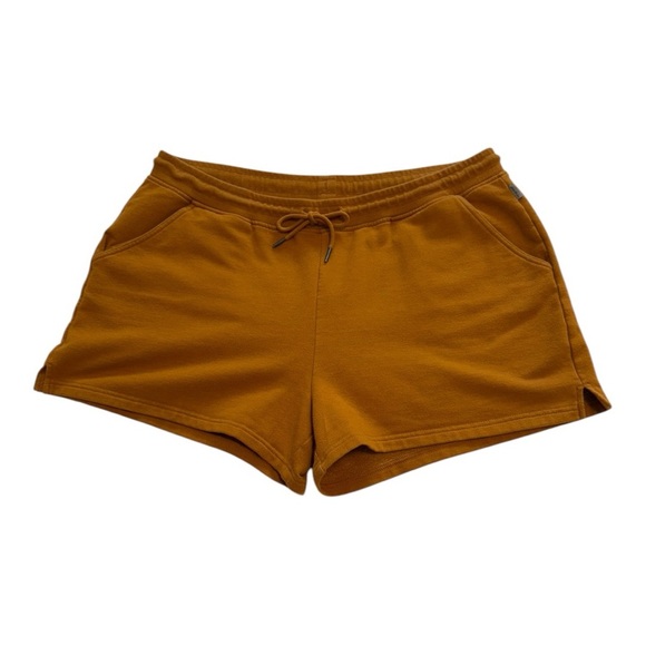 Eddie Bauer Women's Cozy Camp Fleece Shorts | Goldenrod | Size XL - Picture 1 of 10